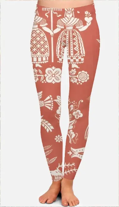 TERRACOTTA GLYPWEAVE LEGGINGS