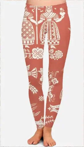 TERRACOTTA GLYPWEAVE LEGGINGS